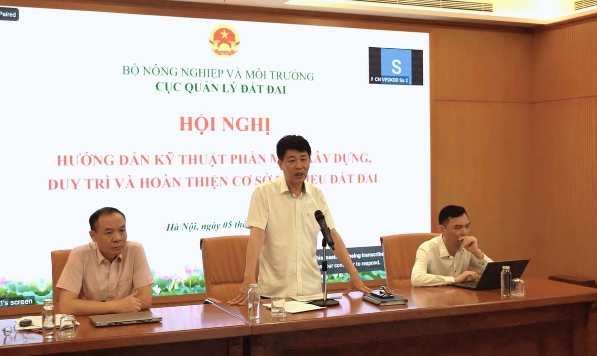 Hội nghị hướng dẫn kỹ thuật phần mềm xây dựng, duy trì và hoàn thiện cơ sở dữ liệu đất đai 